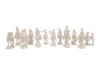 A Group of Twelve Nymphenburg Porcelain Equestrian Groups