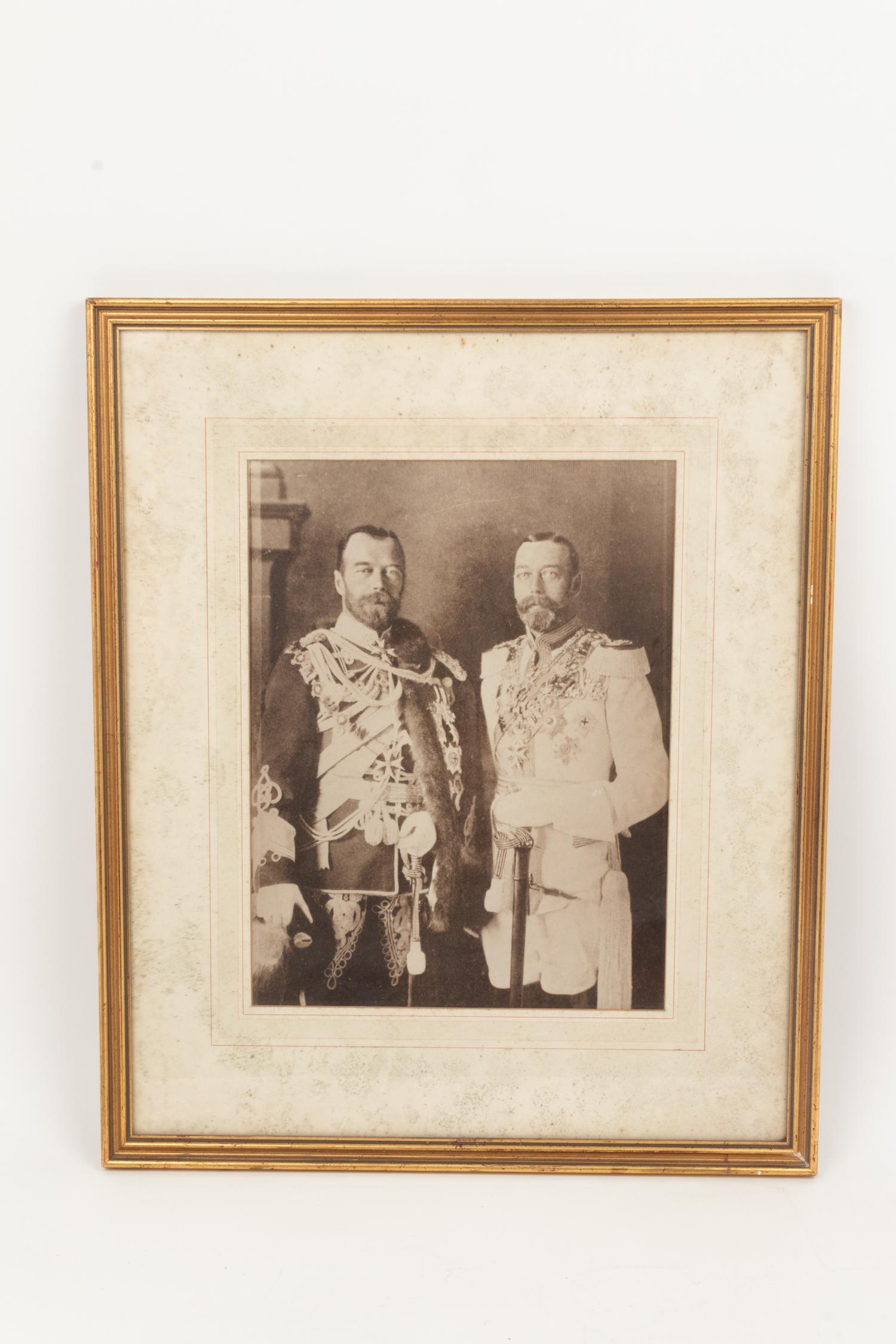 A Framed Print of Czar Nicholas II and King George V