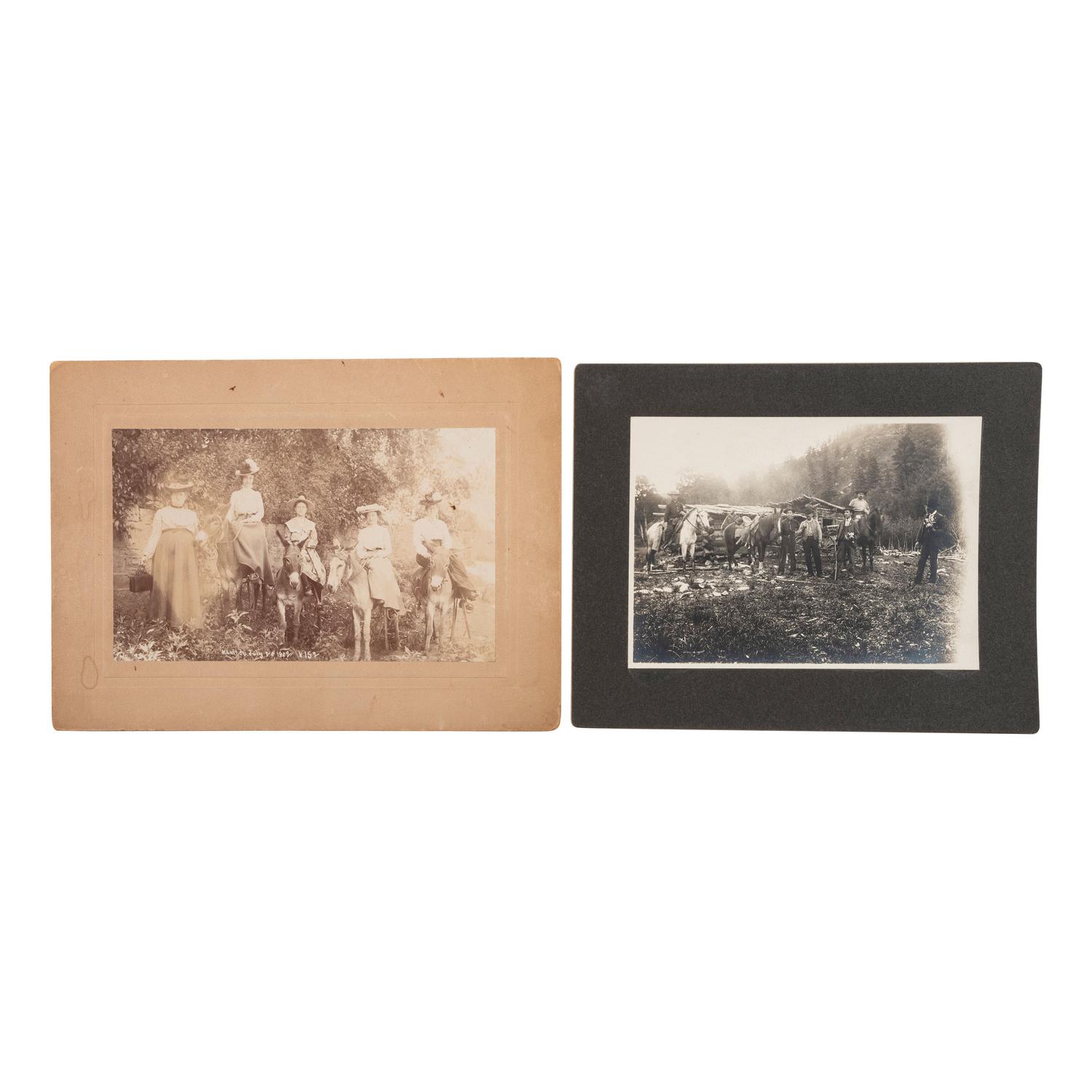 [COLORADO]. A group of stereoviews, albumens, and silver gelatin photographs of Colorado, comprising: