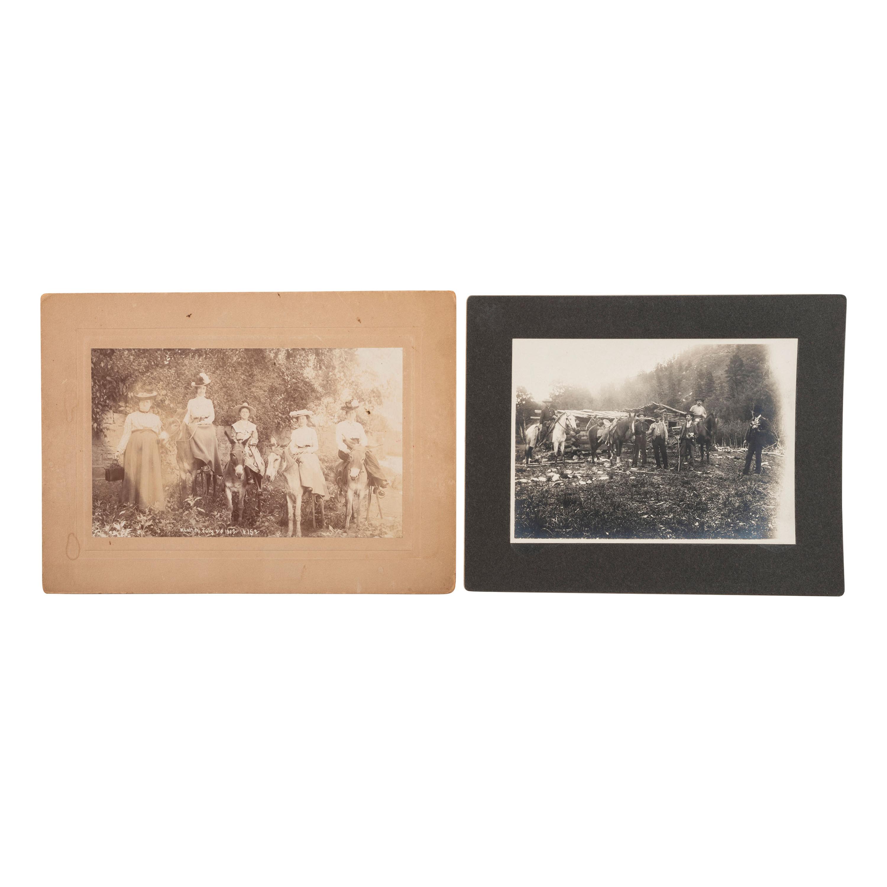 [COLORADO]. A group of stereoviews, albumens, and silver gelatin photographs of Colorado, comprising: