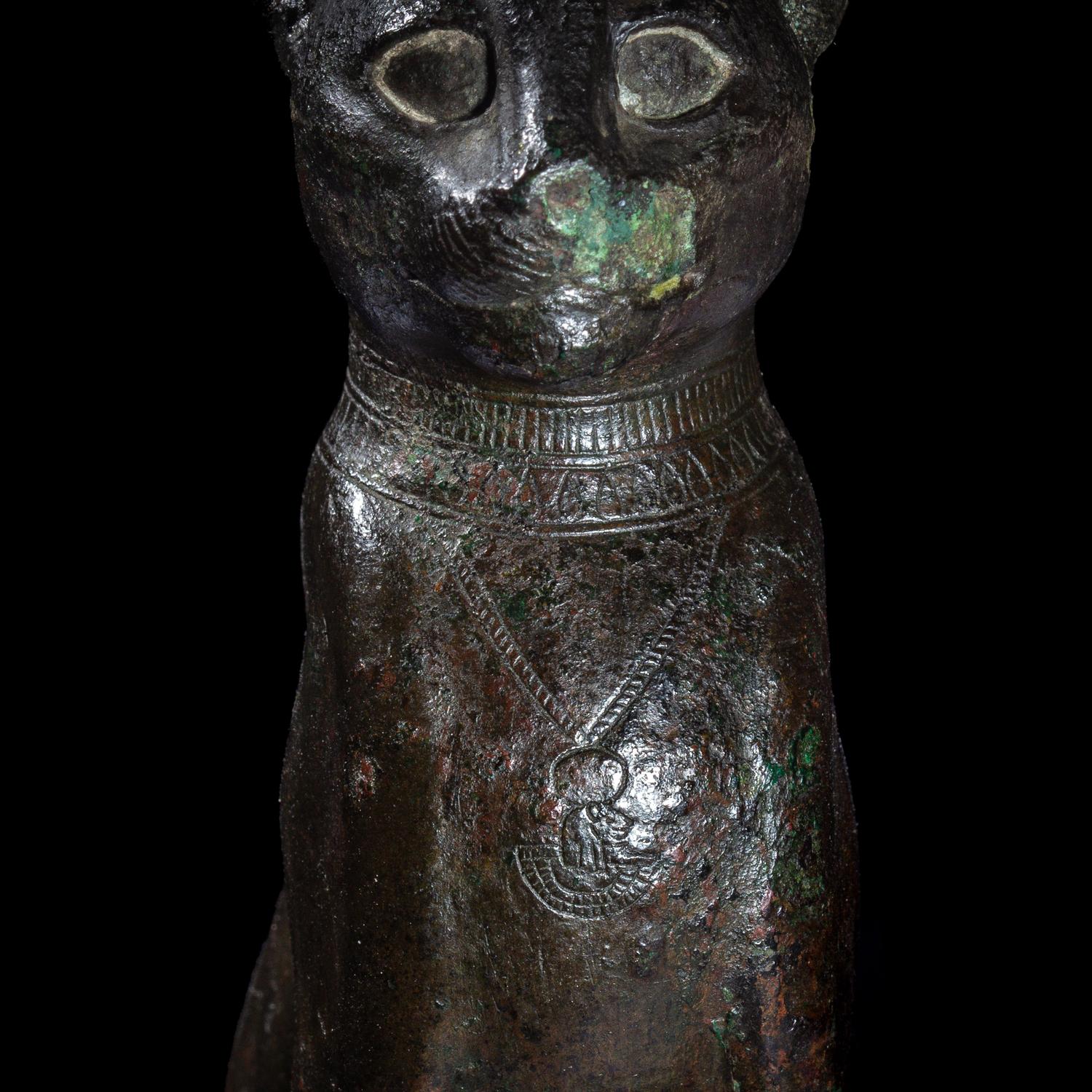 An Egyptian Bronze Cat