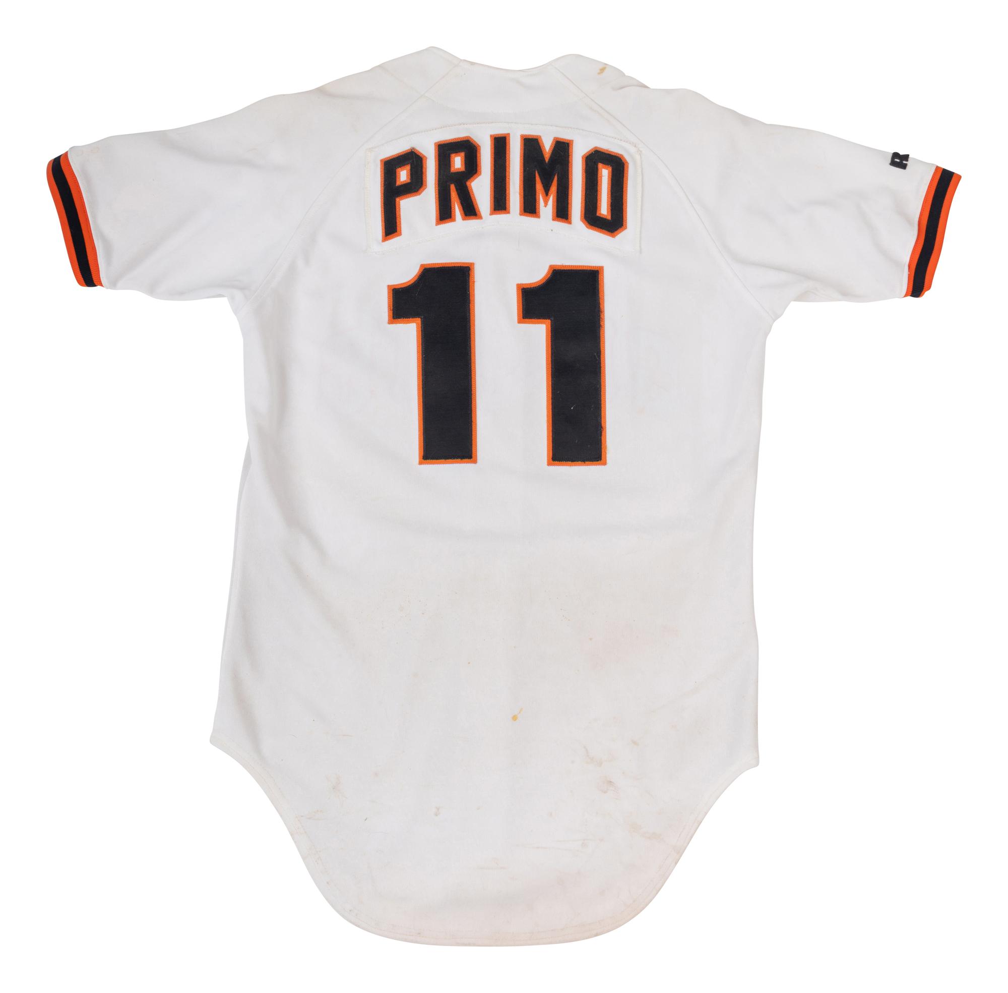 A Benicio Del Toro Screen Worn San Francisco Giants Primo Jersey Movie Prop from "The Fan"