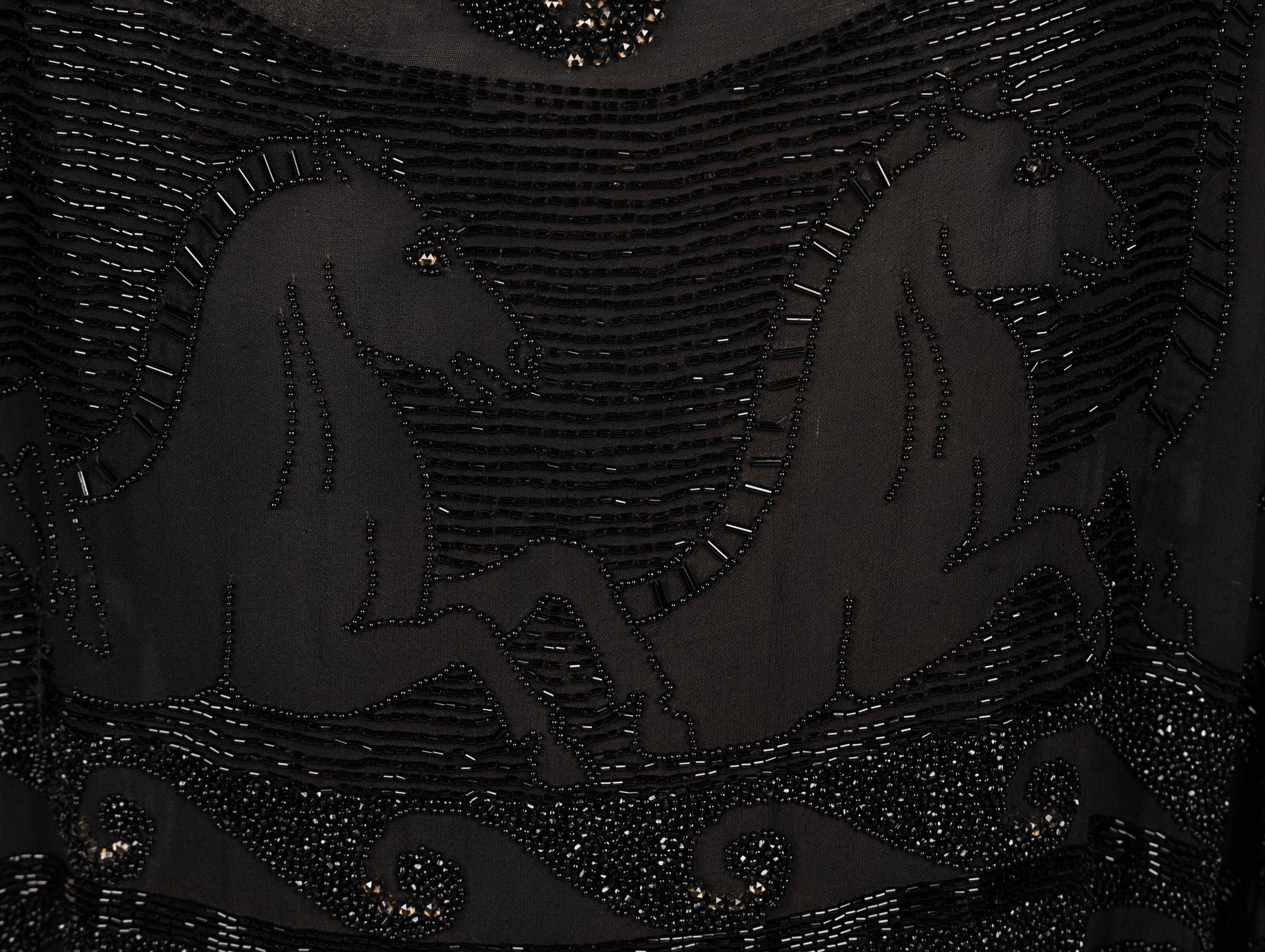 Attributed to Madeleine Vionnet, "Little Horses" Beaded Dress, 1920's