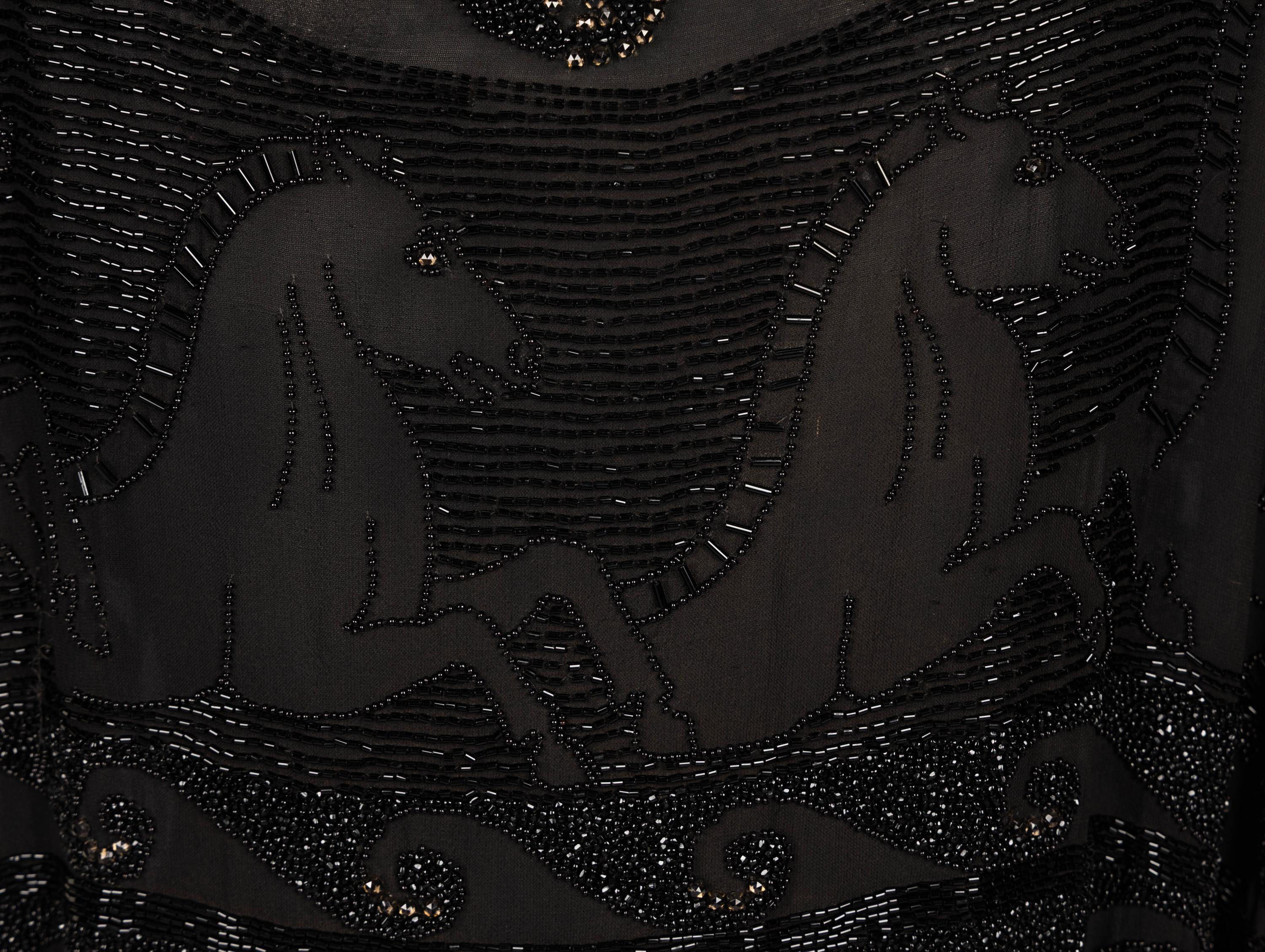Attributed to Madeleine Vionnet, "Little Horses" Beaded Dress, 1920's
