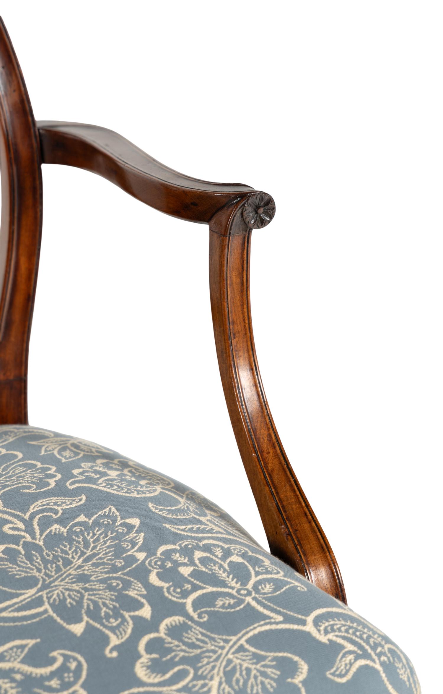 A George III Mahogany Triple-Back Settee