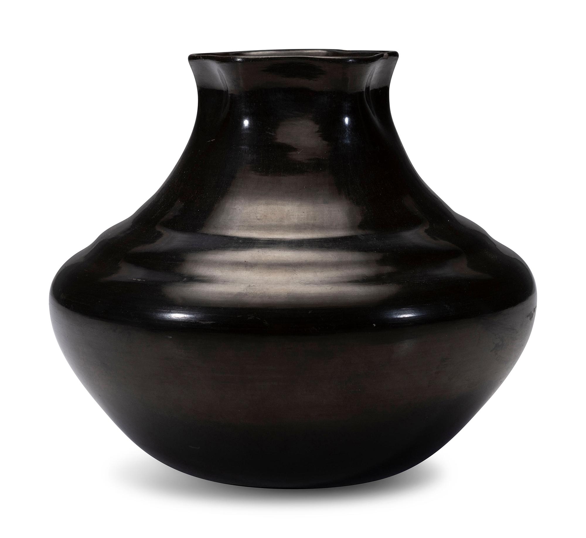 Blackware Pottery Jar
