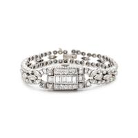 HAMILTON, PLATINUM AND DIAMOND SURPRISE WATCH