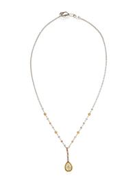 COLORED DIAMOND AND DIAMOND NECKLACE