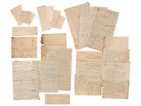 [WESTERN EXPANSION]. Large group of documents related to early settlers of Ohio's Western Reserve (the Connecticut Western Reserve), ca 1806-1890.