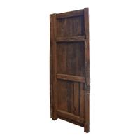 A Pair of Carved Wood Doors 27" W x 3" D x 78" H and 29" W x 4" D x 79" H — Peru, 19th/20th Century