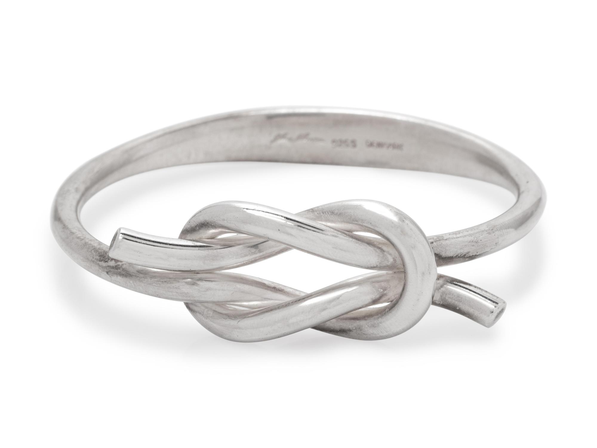 A Sterling Silver Bangle Bracelet, Hans Hansen,