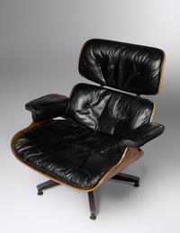 Lounge Chair and Ottoman, c. 1956 model 670 and model 671 Herman Miller, USA