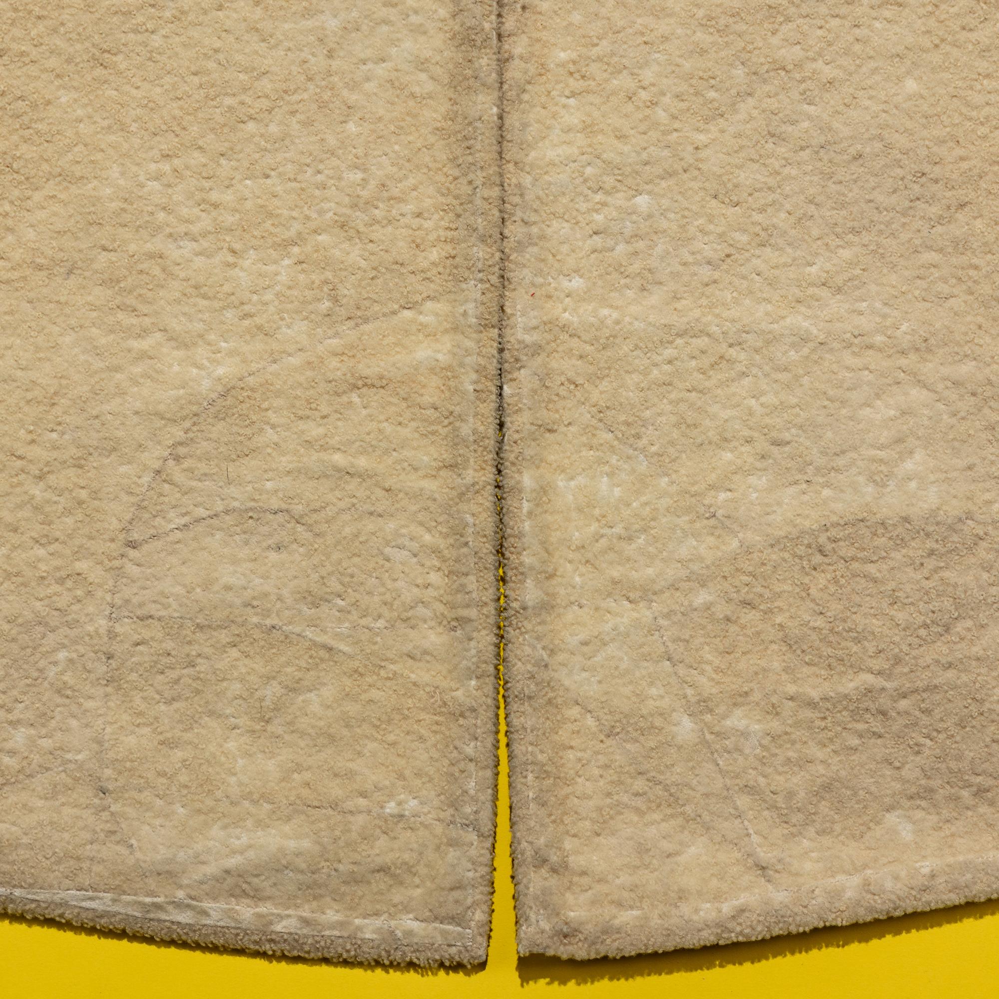 A Chinese Dark Blue Silk Fur Lined Official's Robe, Bufu , Late Qing Dynasty — 清晚期 石青地四品武官冬補服