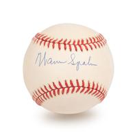 A Group of Warren Spahn and Johnny Sain Signed Autograph Items (Beckett Authentication Services BAS Certified),