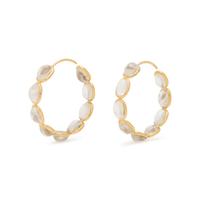 MOONSTONE HOOP EARRINGS