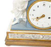 A Louis XVI Duc d'Angoulême Paris Porcelain Mantel Clock
