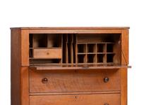 A Country Cherrywood Secretary Chest