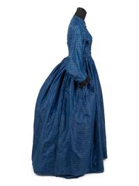 Silk Striped Taffeta Dress, 1862