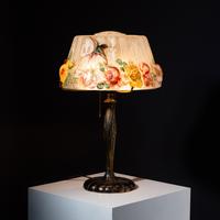 Puffy Hummingbird boudoir lamp, 1909