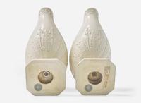 A Pair of Wedgwood Gilded Queensware Vestal Lamps, UK, 19th century