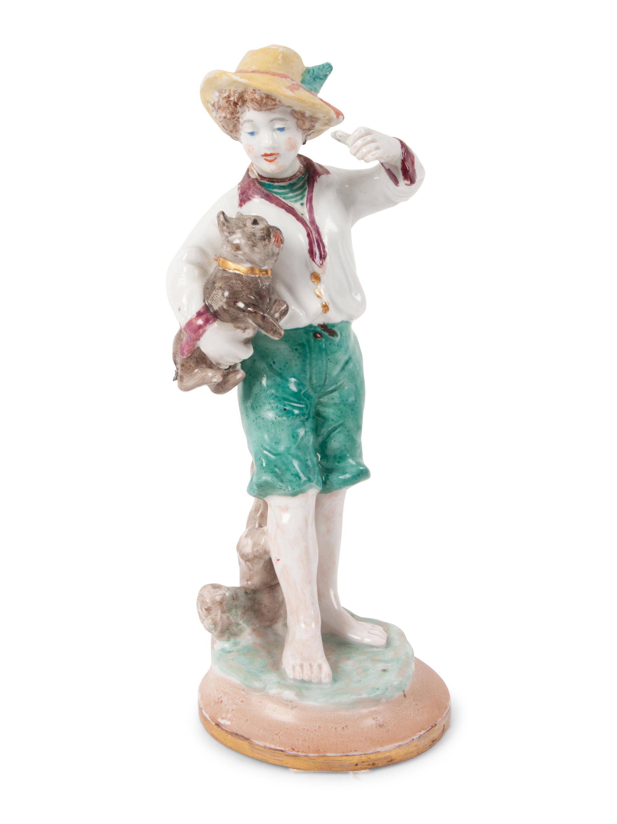 A Group of Capodimonte Porcelain Figures