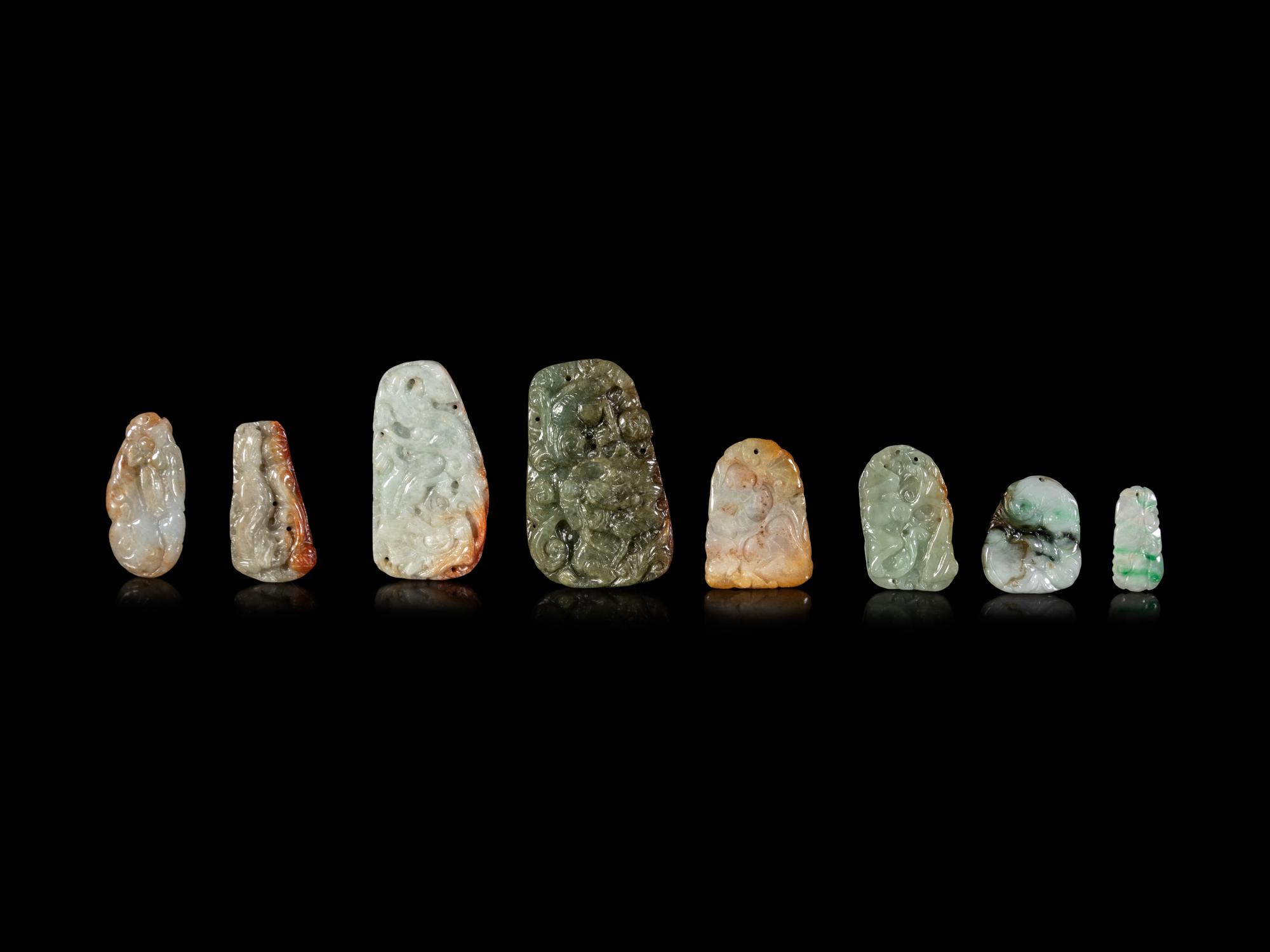 Twenty Chinese Jadeite Pendants