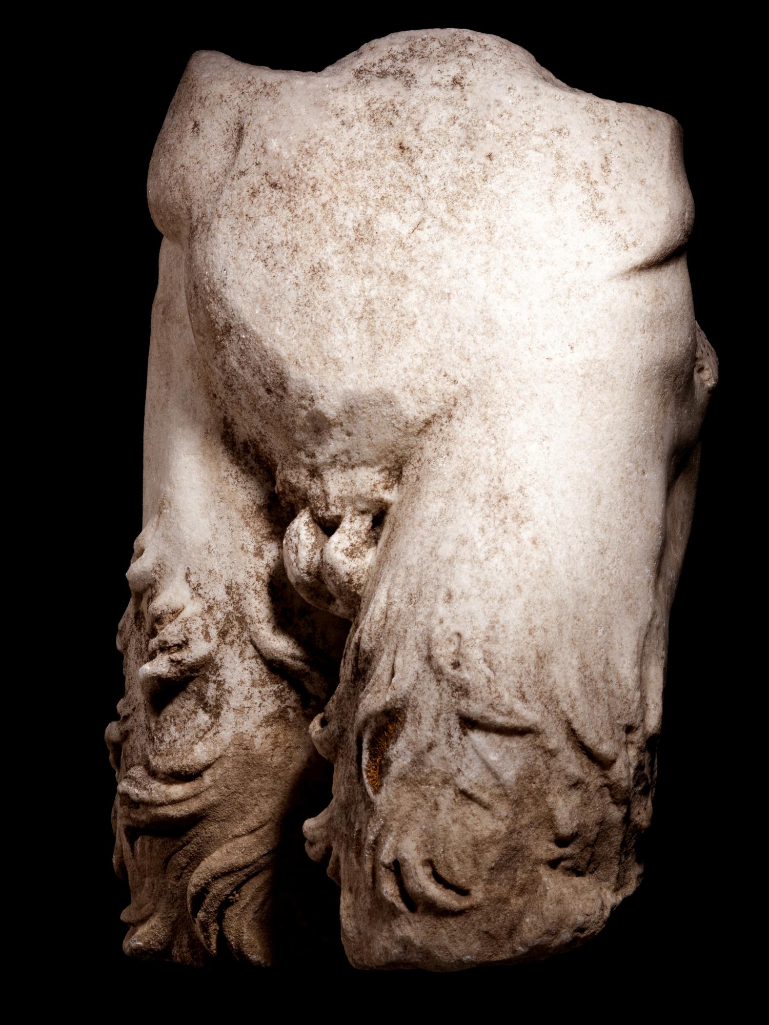 A Roman Marble Lower Torso of a Satyr