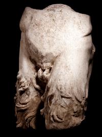 A Roman Marble Lower Torso of a Satyr