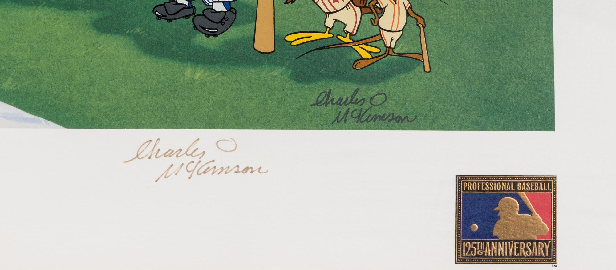 A 1994 Warner Brothers "Sluggers" Tom and Charles McKimson Lithograph,