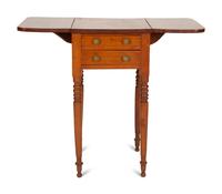 An American Mahogany Drop Leaf Side Table