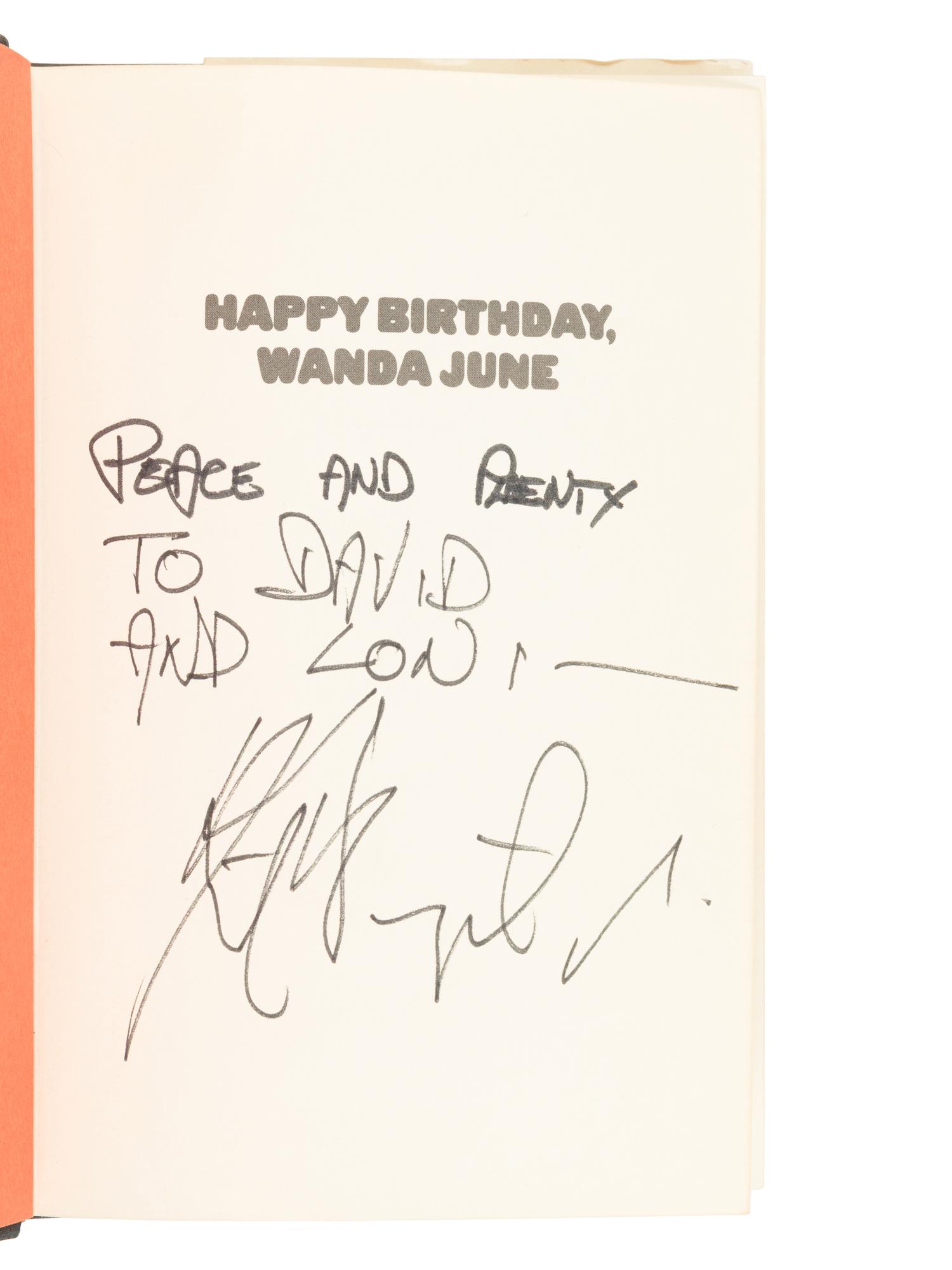 VONNEGUT, Kurt, Jr. (1922-2007). Happy Birthday, Wanda June . New York, 1970.