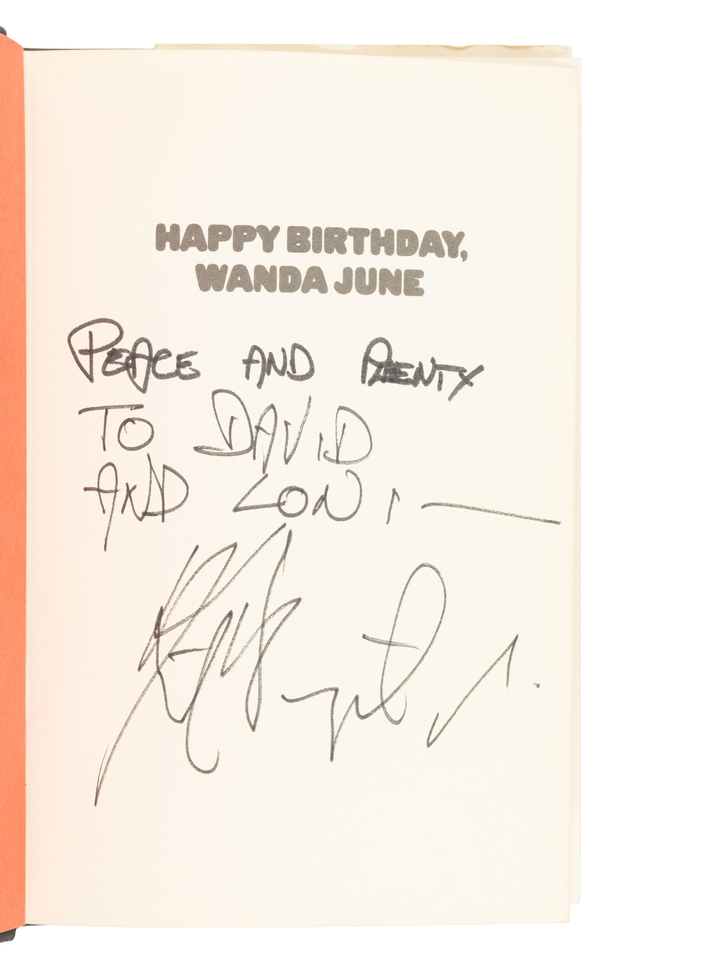 VONNEGUT, Kurt, Jr. (1922-2007). Happy Birthday, Wanda June . New York, 1970.