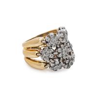 SONIA B., DIAMOND FLOWER RING