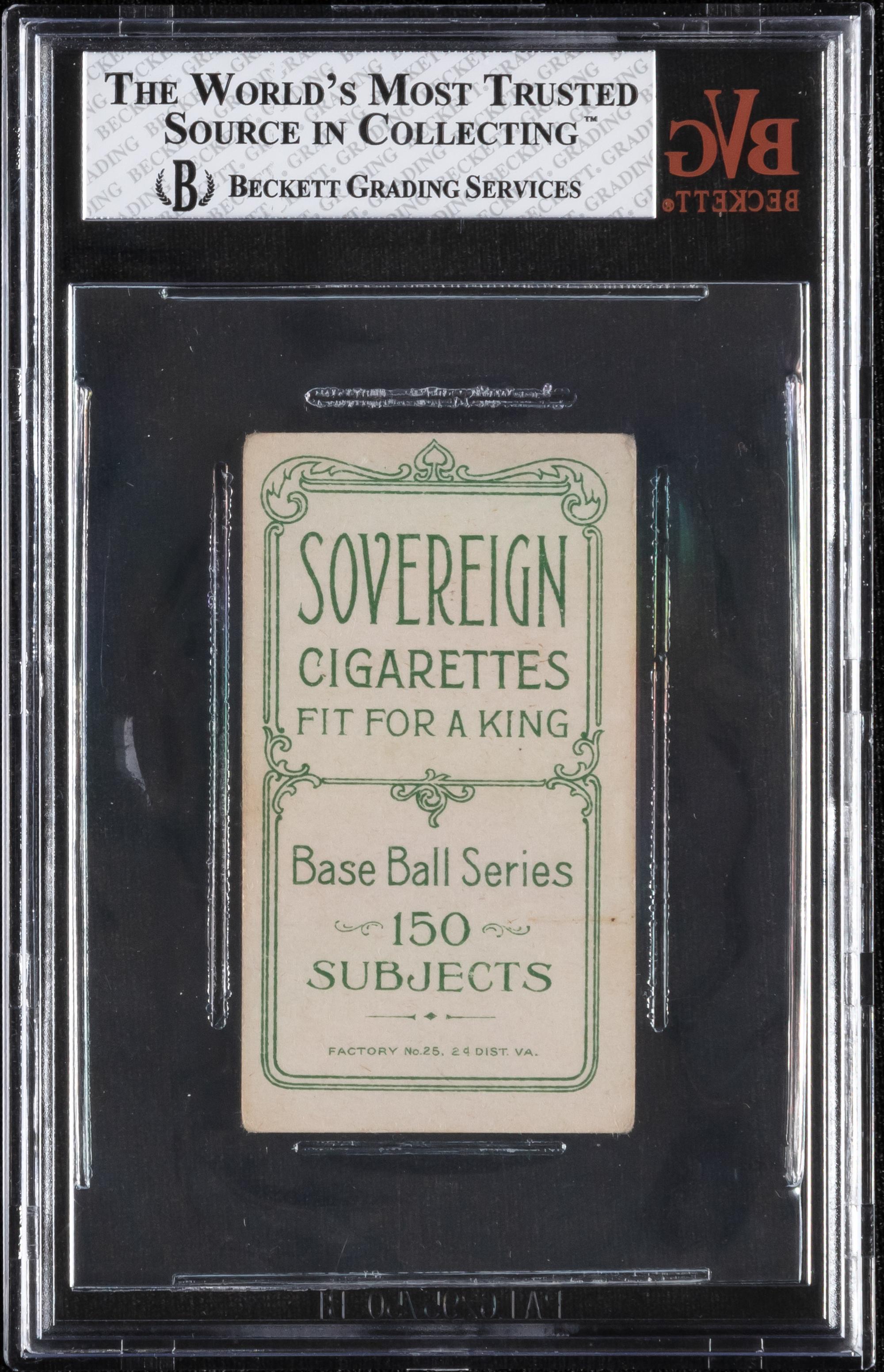 A 1909-11 T206 Mickey Doolan (Portrait, Doolin Misspelled) Baseball Card (Sovereign) BVG 4 VG-EX