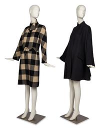 Two Designer Coats by Valentino and Geoffrey Beene, 1990s-2000s