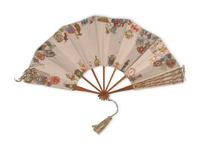 A Decoupaged Souvenir Fan of University of Pennsylvania and Philadelphia Interest, Circa 1910