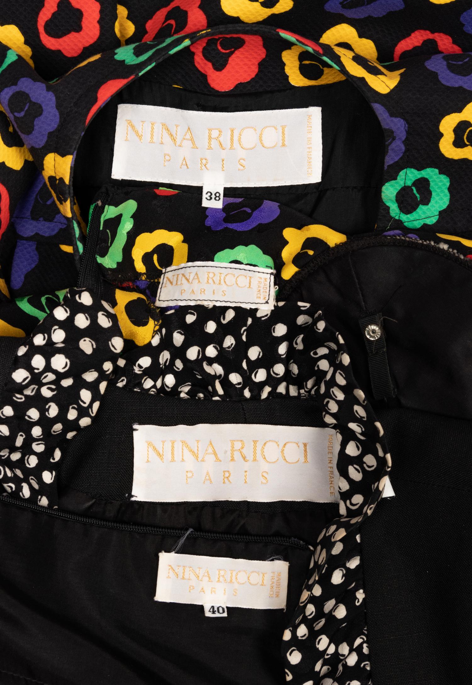Two Nina Ricci Ensembles, 1989