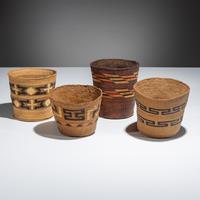 Tlingit Polychrome Berry Baskets