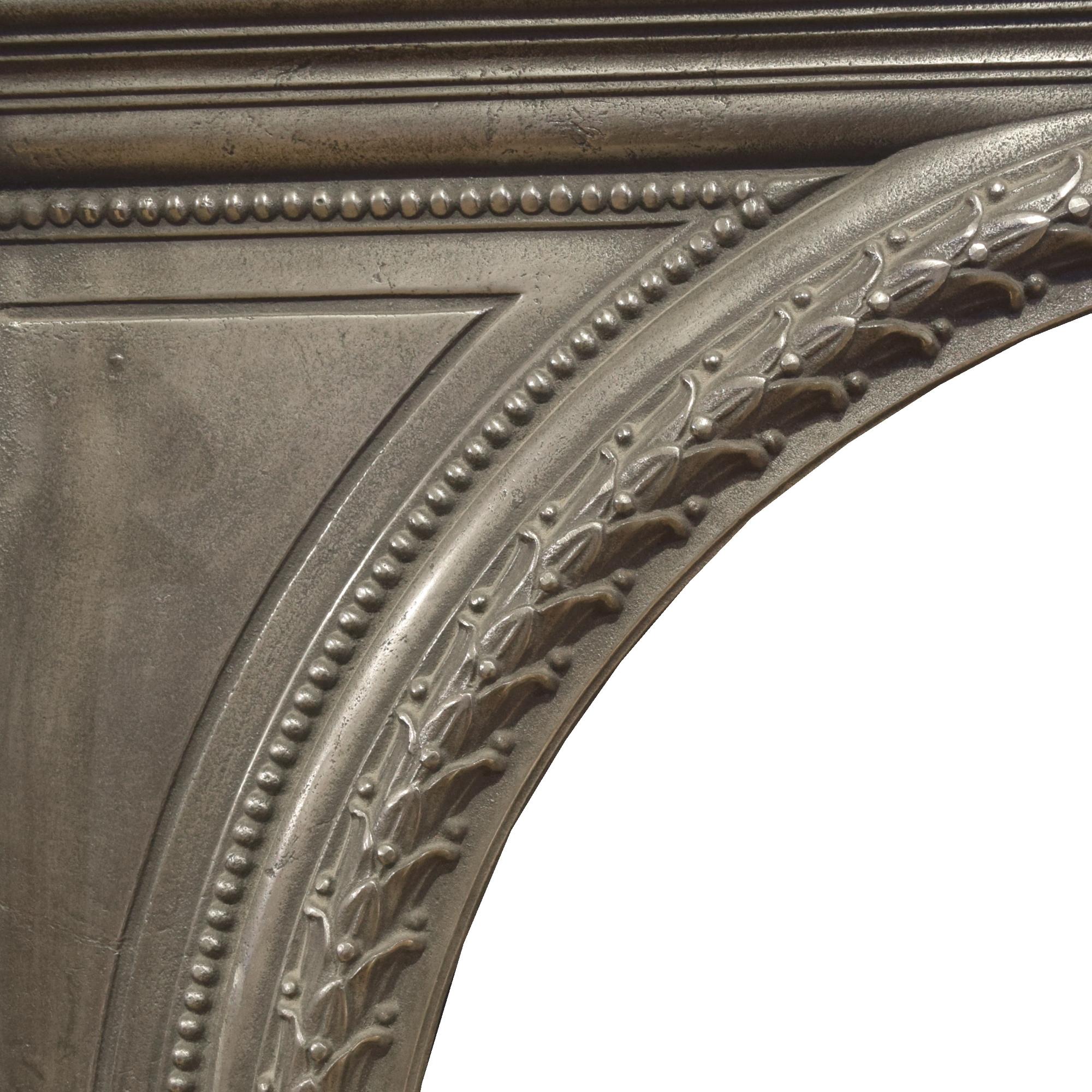 A Cast Iron Overmantel 52" W x 2.5" D x 43.5" H — England, Circa 1880