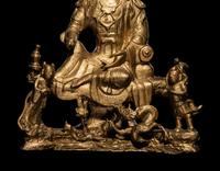 A Gilt Bronze Figure of Guanyin
