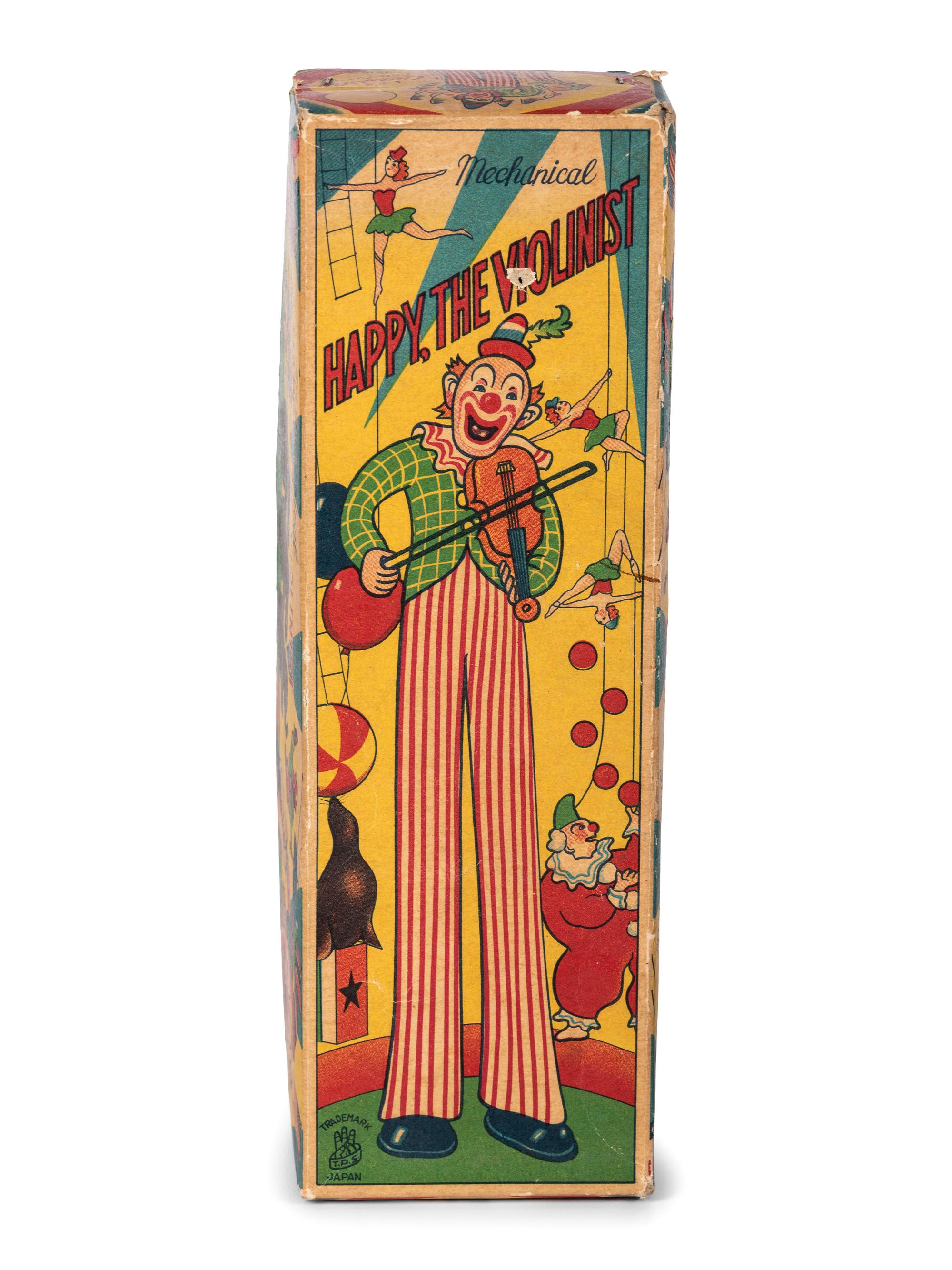 Six Tin Clown and Circus Toys