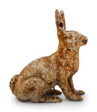 A Cast Iron Rabbit-Form Doorstop