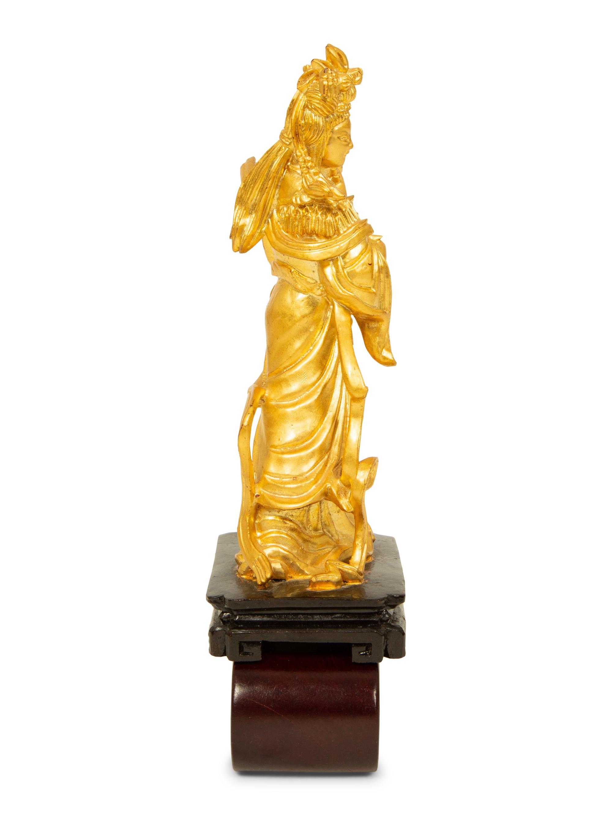 A Chinese Black and Gilt Lacquer Altar Shrine Cabinet — 20TH CENTURY