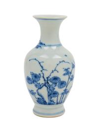 A Chinese Blue and White Porcelain Vase