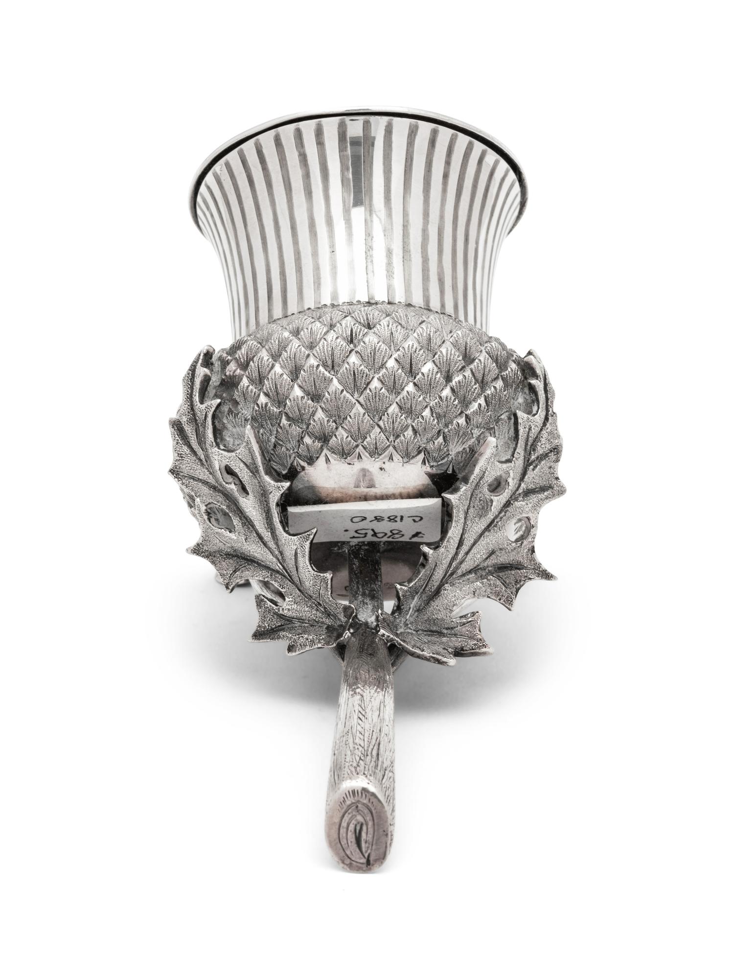 A Sheffield Plate Thistle-form Sugar Shaker