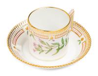 A Royal Copenhagen Flora Danica Porcelain Part Dinner Service