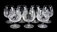 A Set of Seven Waterford Snifters Height 5 1/4 inches.