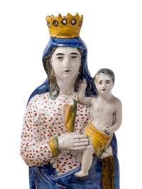 An Italian Faïence Figure of the Madonna and Child