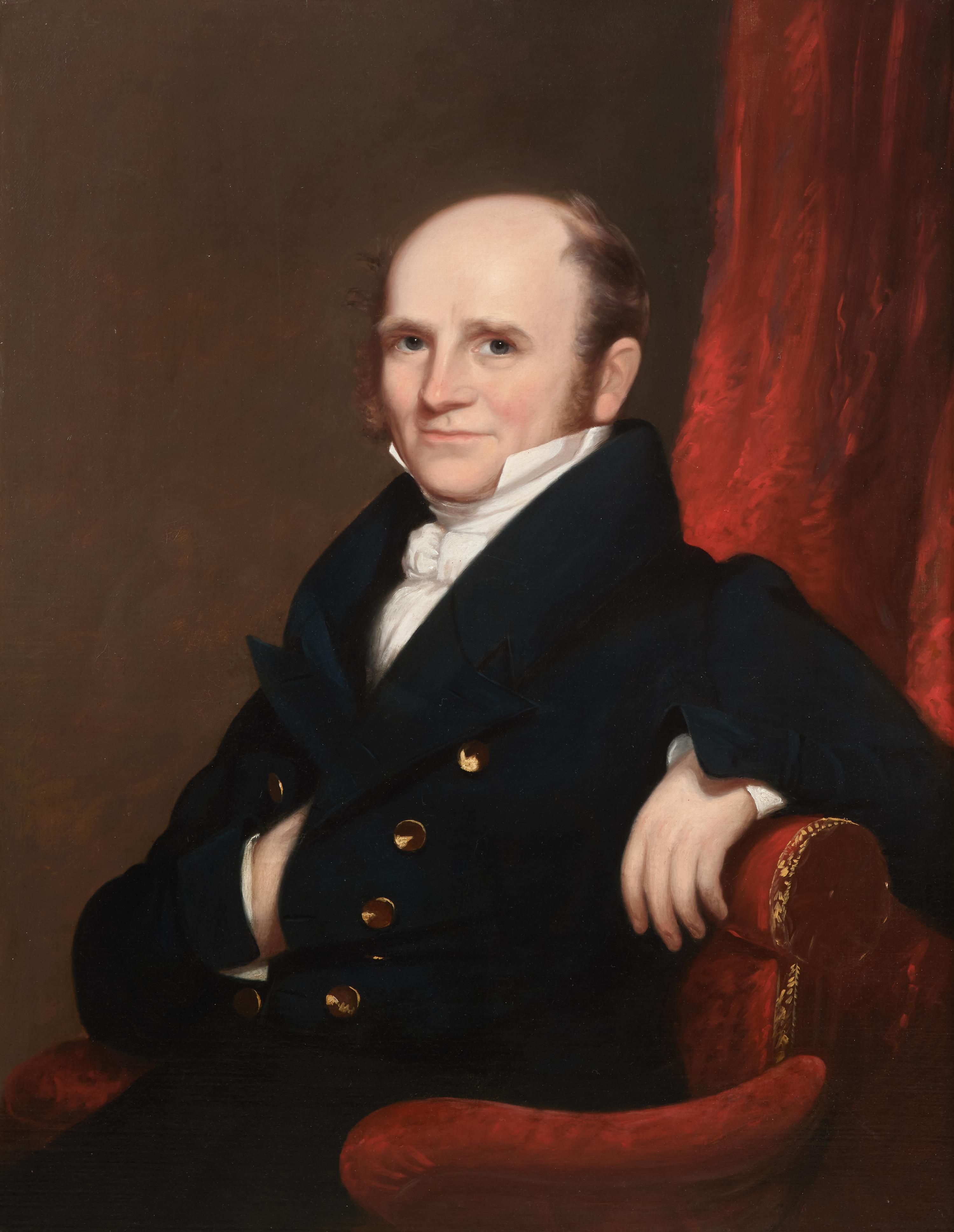 American School, 19th Century — Portrait of Amos Lawrence (1786-1852)