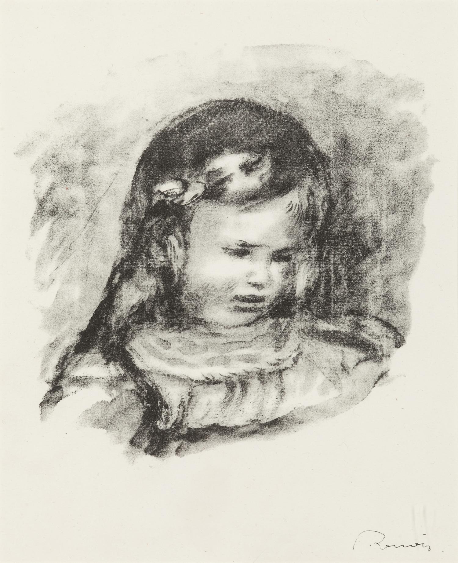 Claude Renoir , la tete baissee